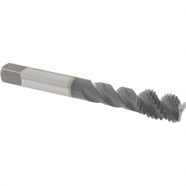 OSG 8015402 3/8-16 UNC, 3 Flute, 50&deg Helix, Bottoming Chamfer, elektraLUBE Finish, High Speed Steel Spiral Flute STI Tap