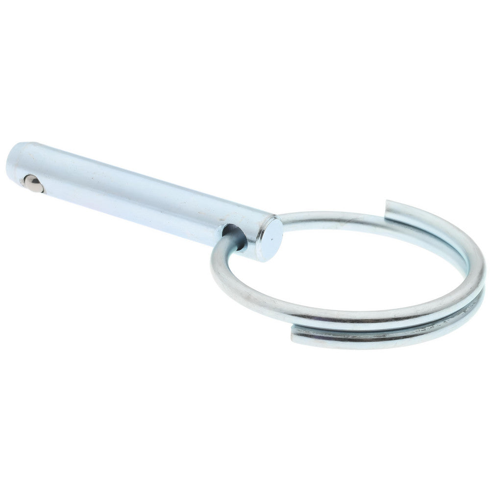 Gibraltar mqr-1005 3/16" Pin Dia, 1" Long, Zinc Plated Steel Ball Lock Hitch Pin
