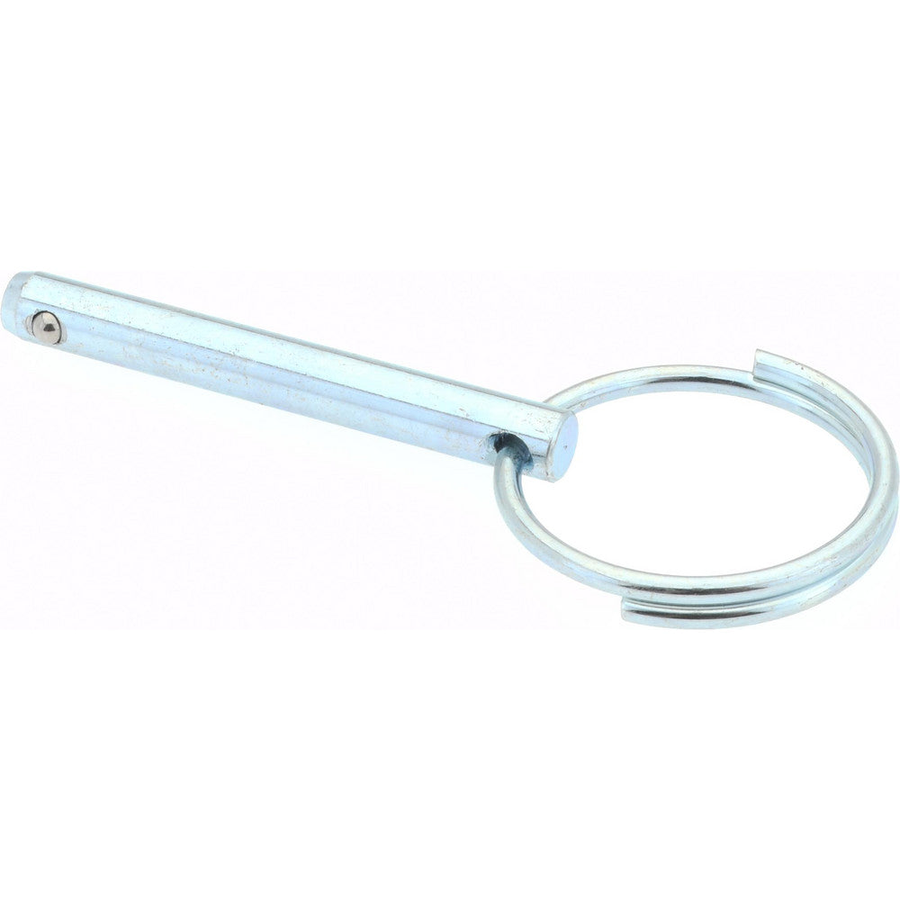 Gibraltar mqr-1010 3/16" Pin Dia, 1-1/2" Long, Zinc Plated Steel Ball Lock Hitch Pin
