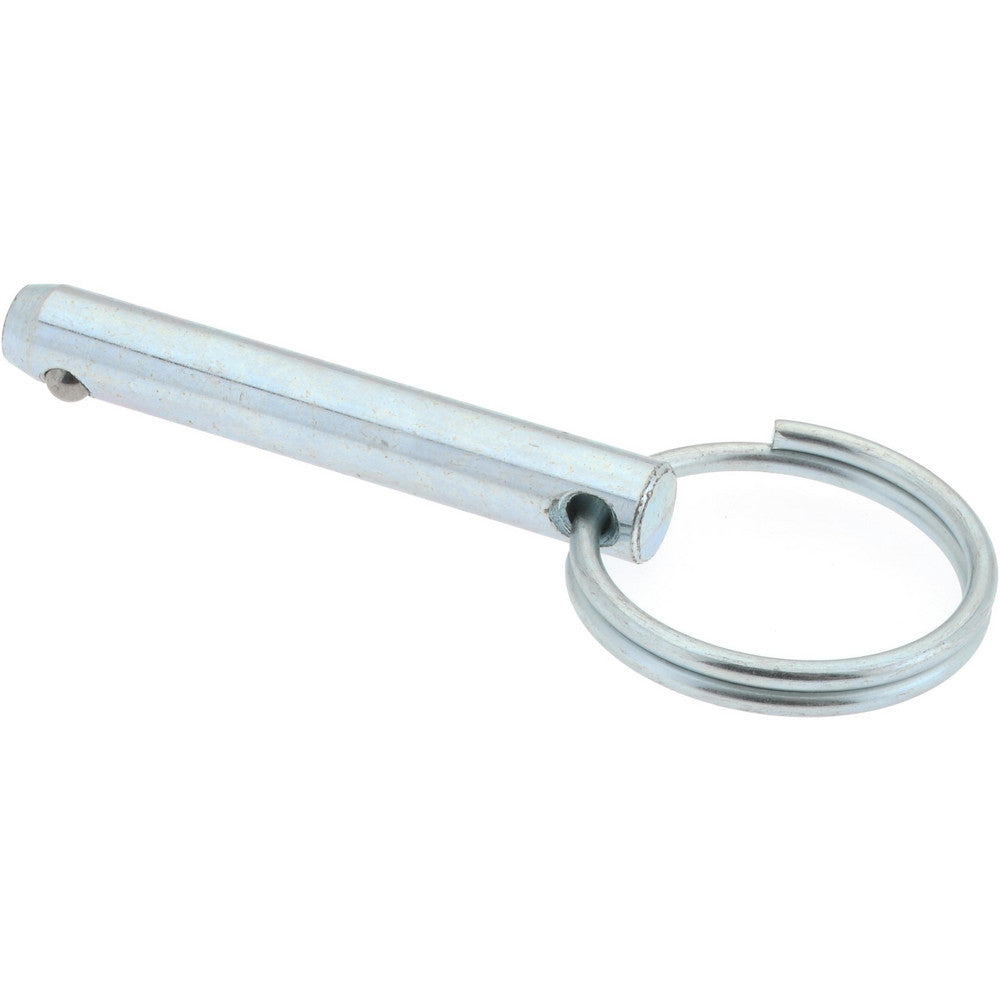 Gibraltar mqr-1047 1/4" Pin Dia, 1-1/2" Long, Zinc Plated Steel Ball Lock Hitch Pin