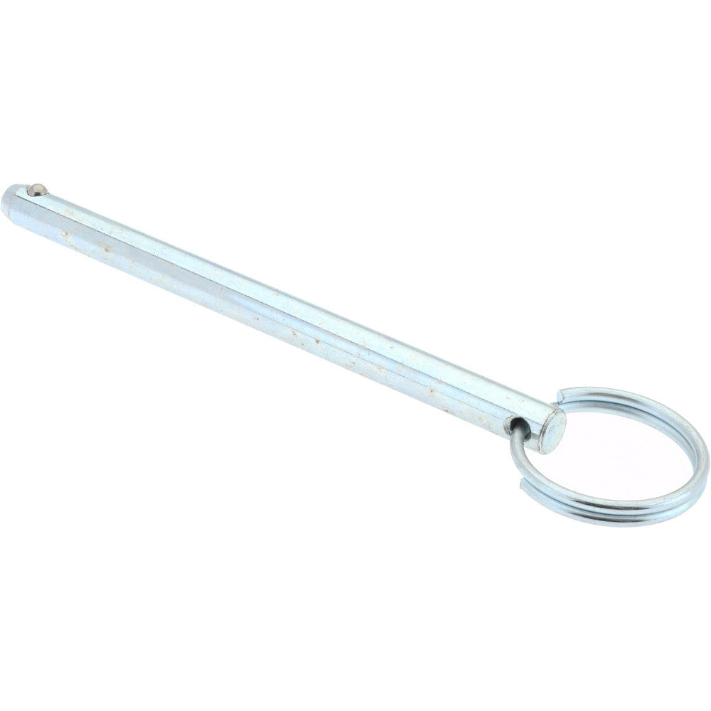 Gibraltar mqr-1067 1/4" Pin Dia, 3-1/2" Long, Zinc Plated Steel Ball Lock Hitch Pin