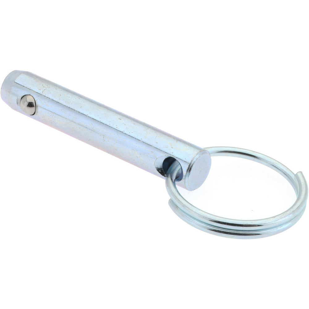Gibraltar mqr-1082 5/16" Pin Dia, 1-1/2" Long, Zinc Plated Steel Ball Lock Hitch Pin