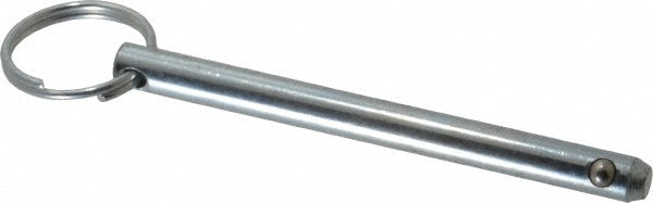 Gibraltar MQR-1102 5/16" Pin Dia, 3-1/2" Long, Zinc Plated Steel Ball Lock Hitch Pin