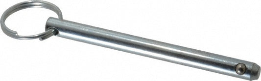 Gibraltar MQR-1102 5/16" Pin Dia, 3-1/2" Long, Zinc Plated Steel Ball Lock Hitch Pin