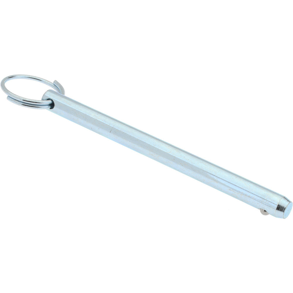 Gibraltar mqr-1107 5/16" Pin Dia, 4" Long, Zinc Plated Steel Ball Lock Hitch Pin