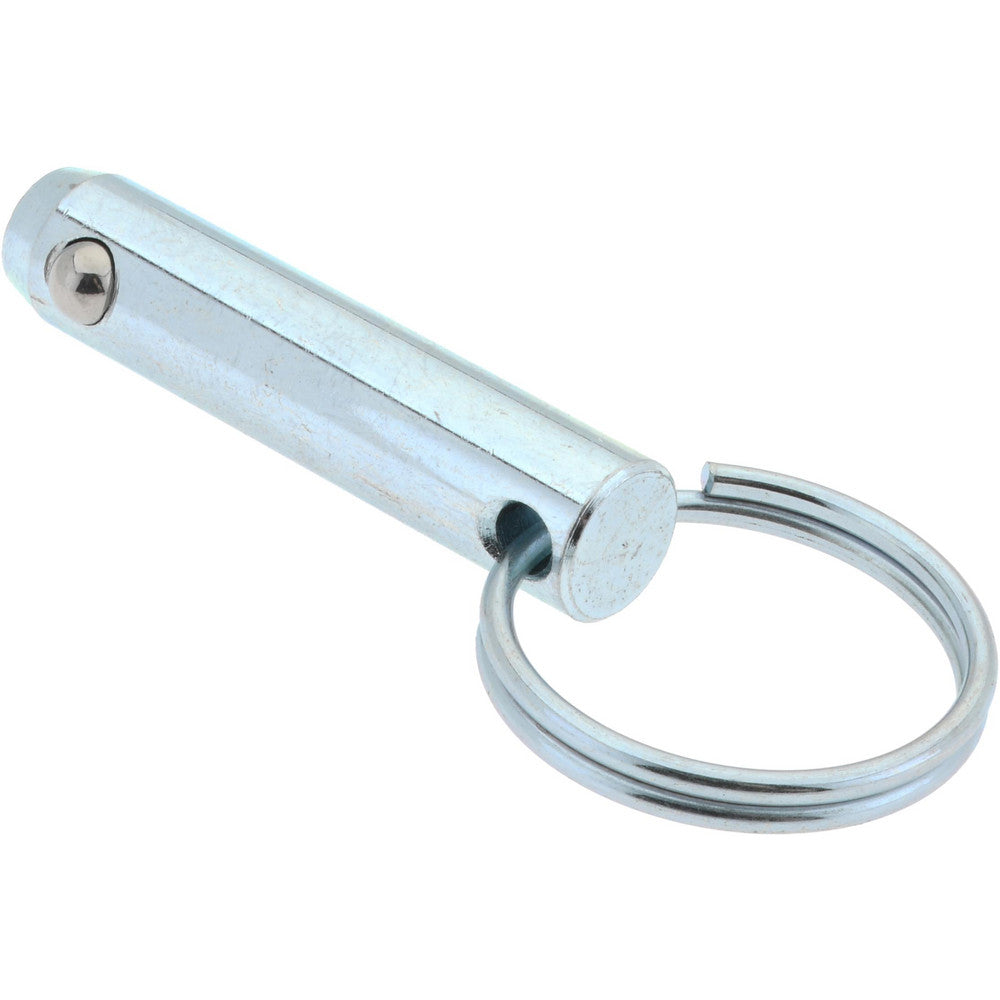Gibraltar mqr-1128 3/8" Pin Dia, 1-1/2" Long, Zinc Plated Steel Ball Lock Hitch Pin
