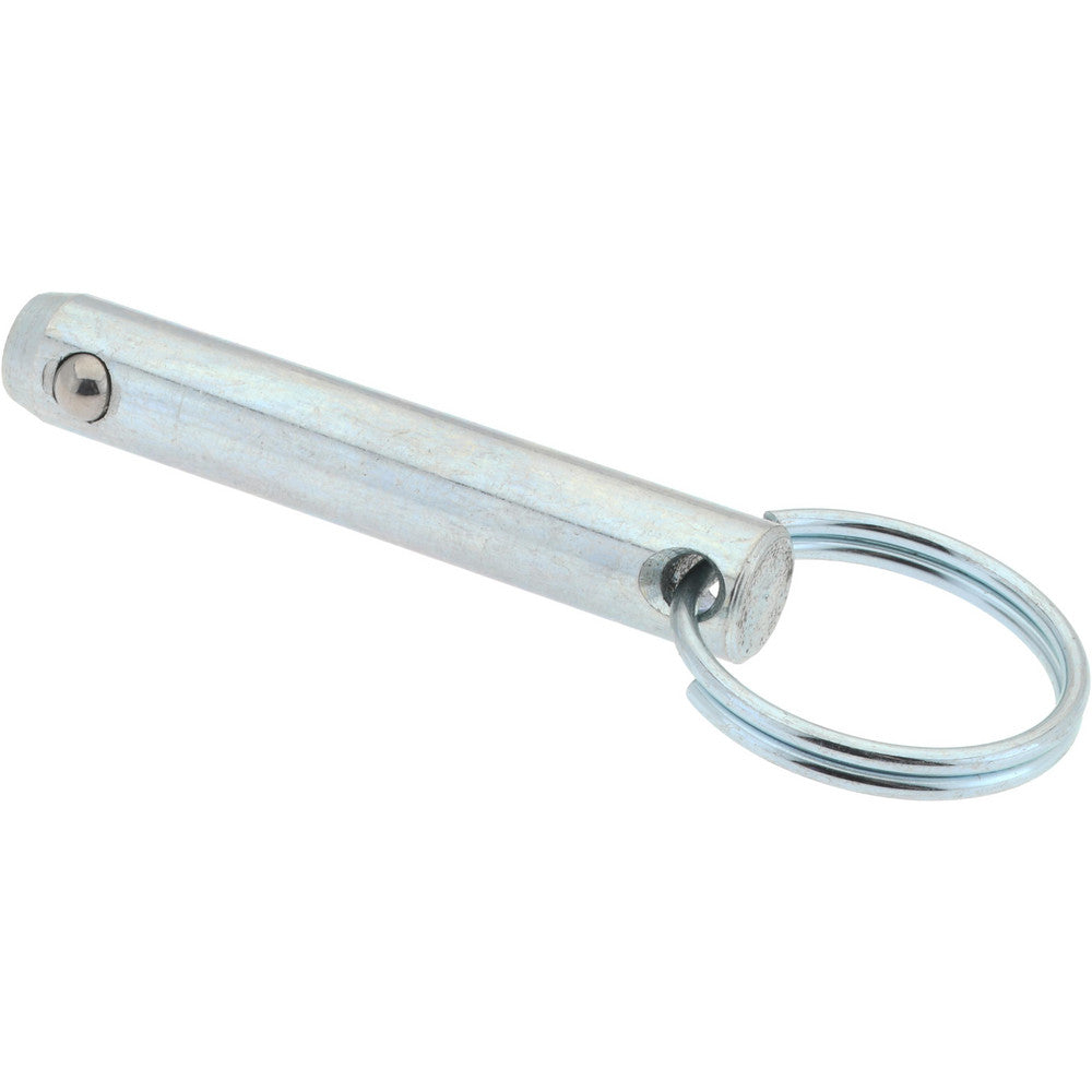 Gibraltar mqr-1133 3/8" Pin Dia, 2" Long, Zinc Plated Steel Ball Lock Hitch Pin