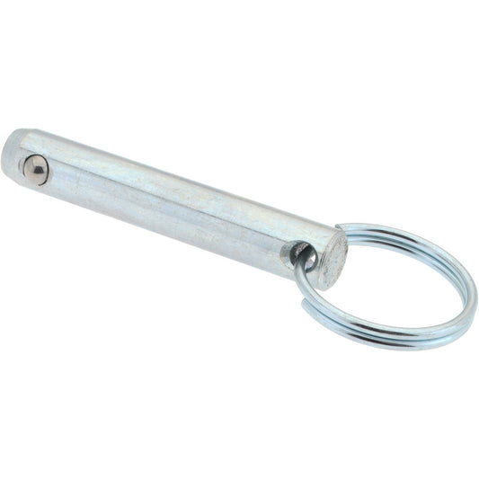 Gibraltar mqr-1133 3/8" Pin Dia, 2" Long, Zinc Plated Steel Ball Lock Hitch Pin