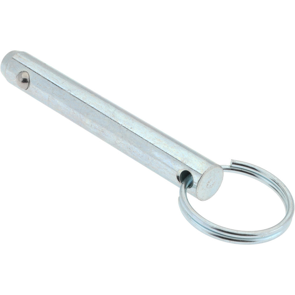 Gibraltar mqr-1138 3/8" Pin Dia, 2-1/2" Long, Zinc Plated Steel Ball Lock Hitch Pin