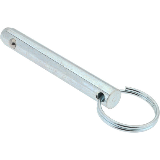 Gibraltar mqr-1138 3/8" Pin Dia, 2-1/2" Long, Zinc Plated Steel Ball Lock Hitch Pin