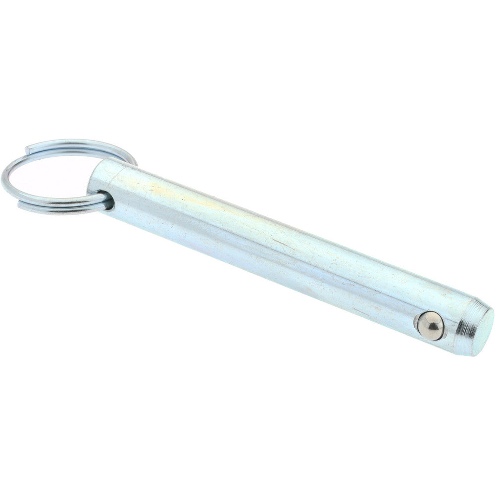 Gibraltar mqr-1199 7/16" Pin Dia, 3" Long, Zinc Plated Steel Ball Lock Hitch Pin