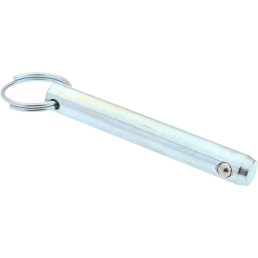 Gibraltar mqr-1199 7/16" Pin Dia, 3" Long, Zinc Plated Steel Ball Lock Hitch Pin