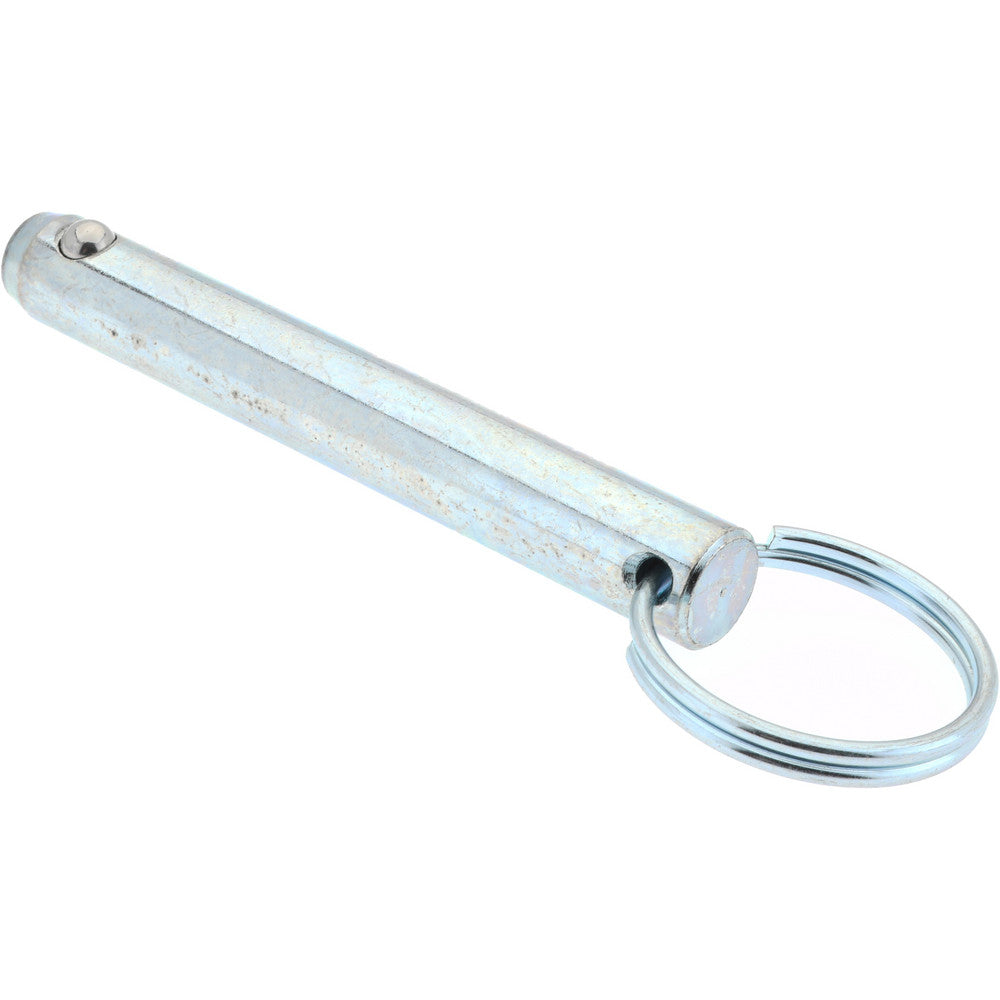 Gibraltar mqr-1259 1/2" Pin Dia, 3-1/2" Long, Zinc Plated Steel Ball Lock Hitch Pin