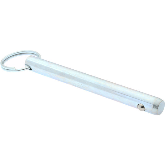 Gibraltar mqr-1269 1/2" Pin Dia, 4-1/2" Long, Zinc Plated Steel Ball Lock Hitch Pin