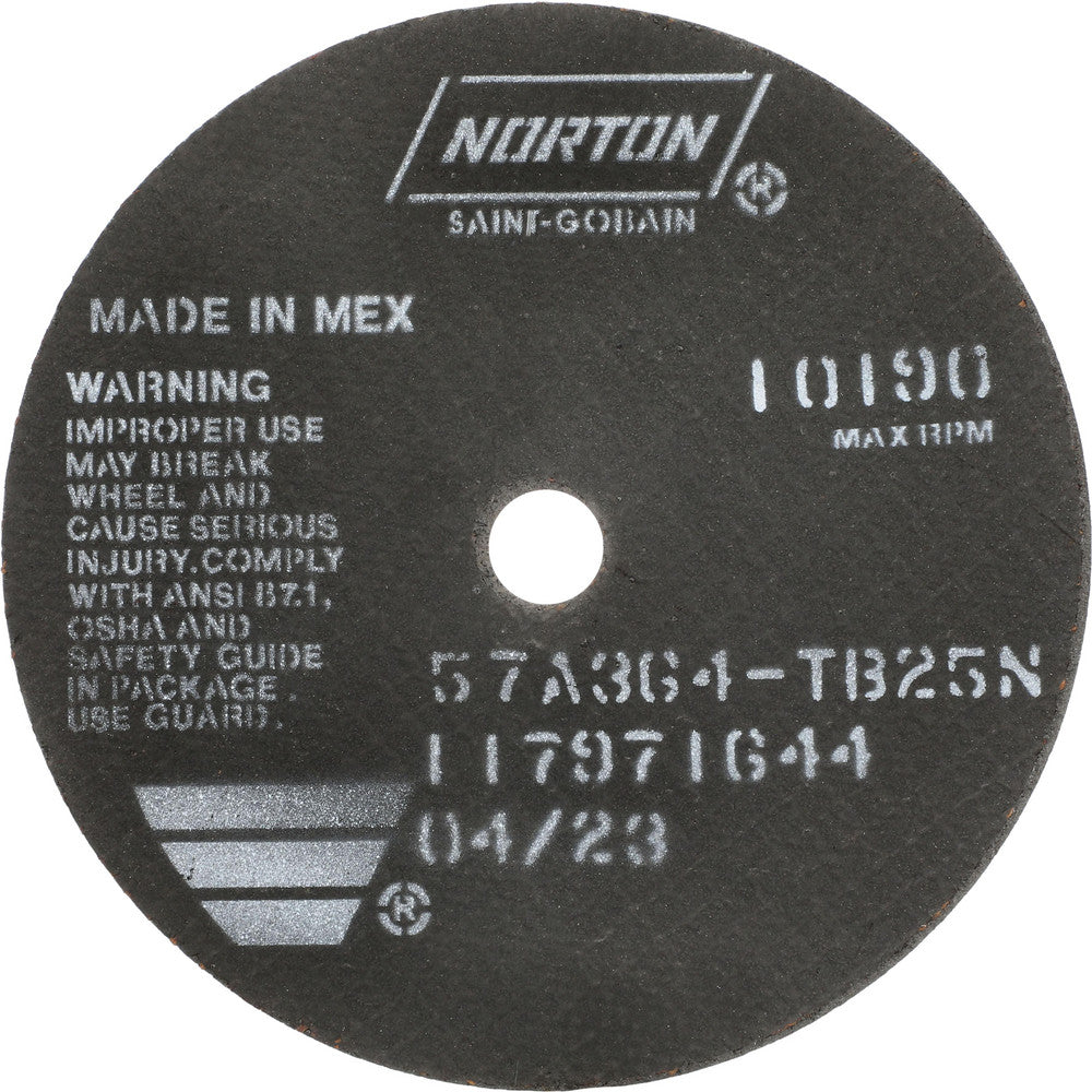 Norton 66252822973 Cut-Off Wheel 6" Dia, 1/16" Thick, 5/8" Hole, Aluminum Oxide
