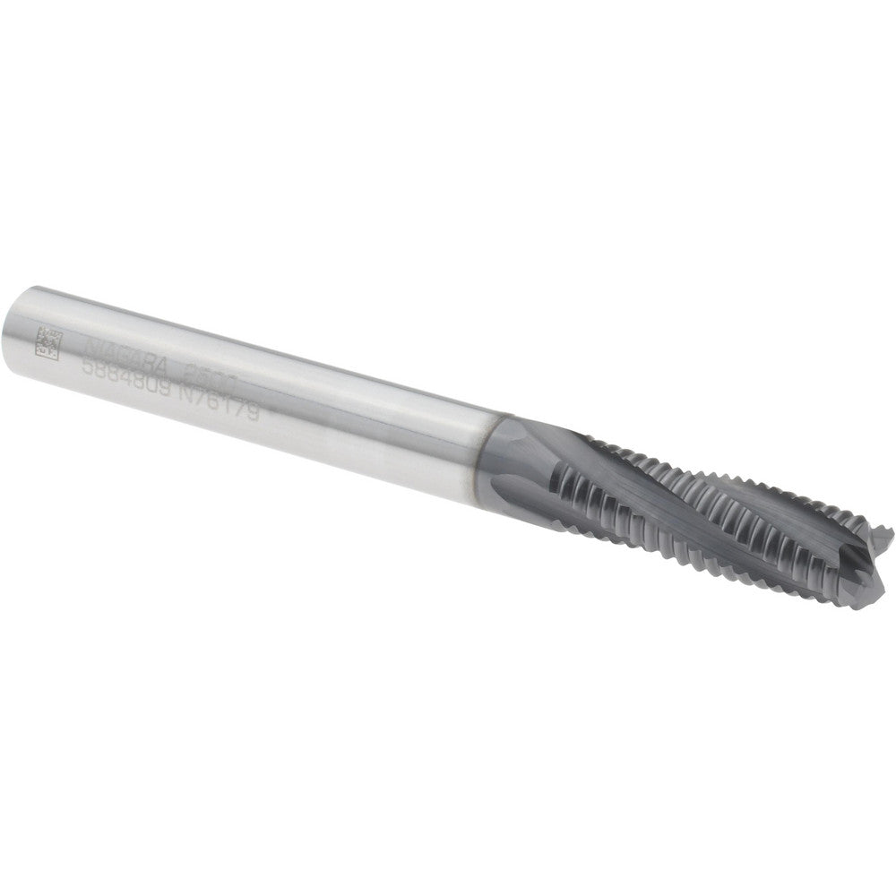 Seco 17004663 Roughing End Mill 1/4" Dia, 4 Flute, Fine Pitch, Single End, Solid Carbide