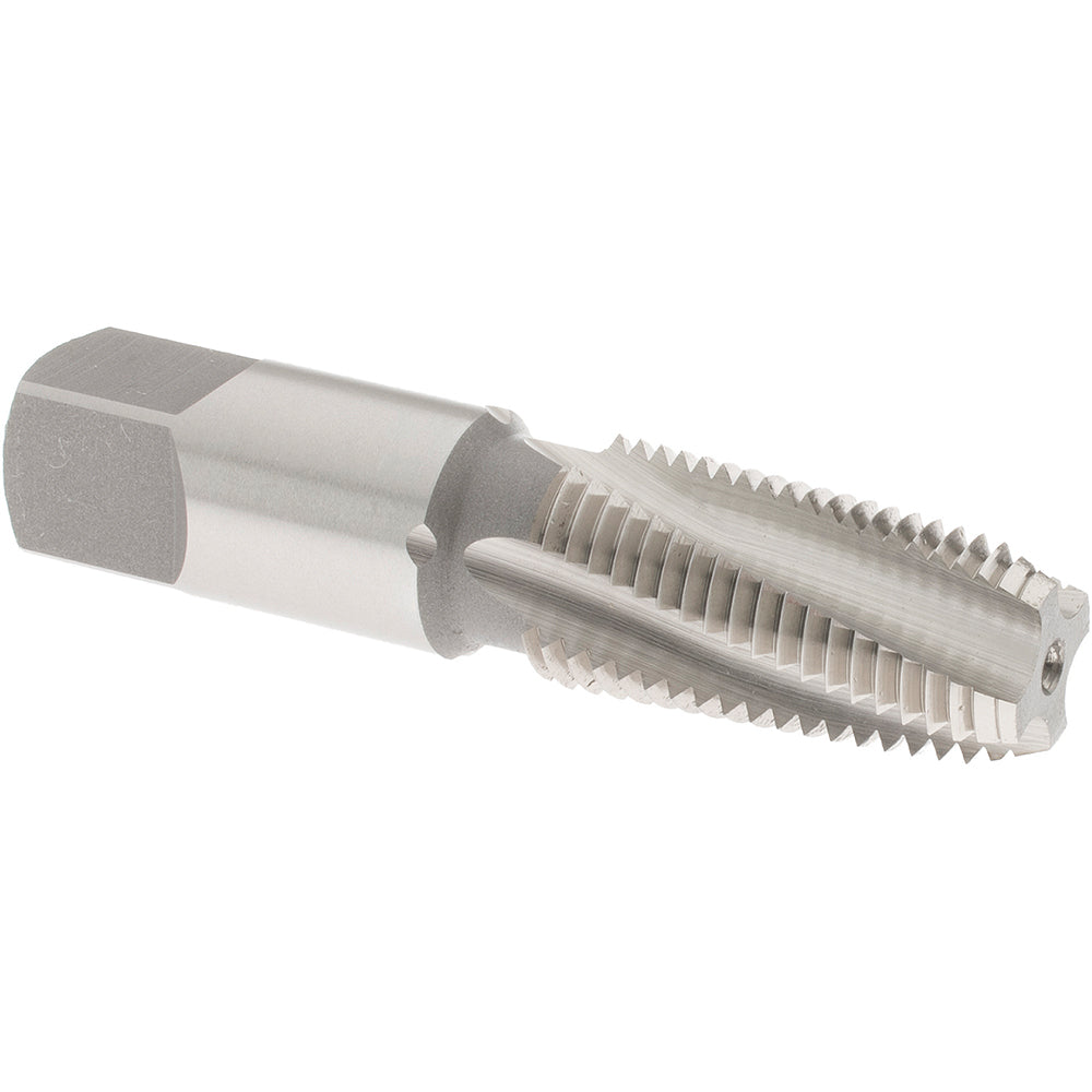 OSG 1251300 1/4-18 NPT, 15&deg Helix, 4 Flutes, Bottoming Chamfer, Bright Finish, High Speed Steel, Spiral Flute Pipe Tap