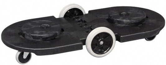 Rubbermaid FG264600BLA Dolly for BRUTE Trash Can, Wheels, Black