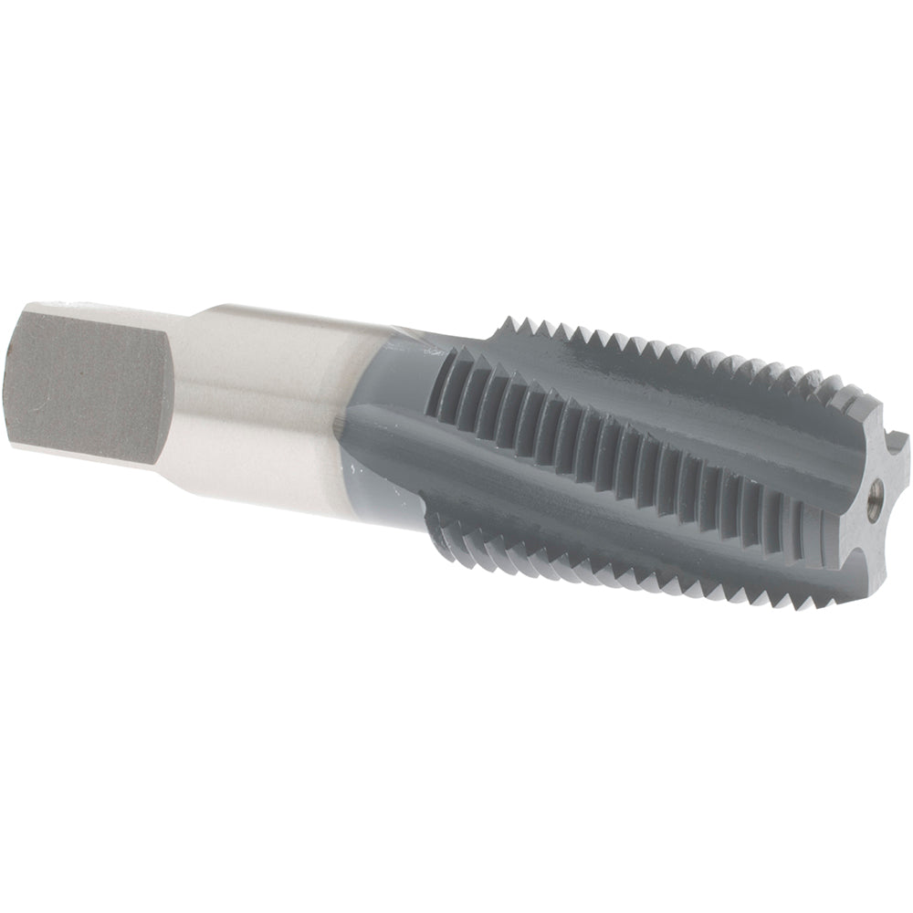 OSG 1252102 1/2-14 NPT, 15&deg Helix, 4 Flutes, Bottoming Chamfer, elektraLUBE Finish, High Speed Steel, Spiral Flute Pipe Tap
