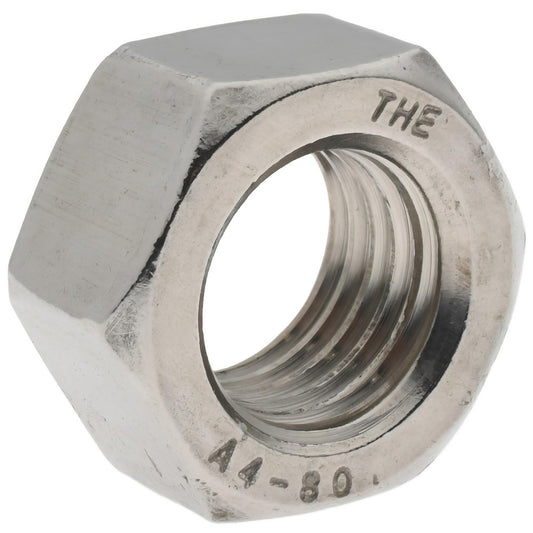 Value Collection HN4XX01600-010BX Hex Nut M16 x 2, Grade 316 & Austenitic Grade A4 Stainless Steel, Uncoated