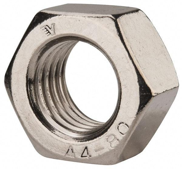 Value Collection 5540 Hex Nut M24 x 3, Grade 316 & Austenitic Grade A4 Stainless Steel, Uncoated