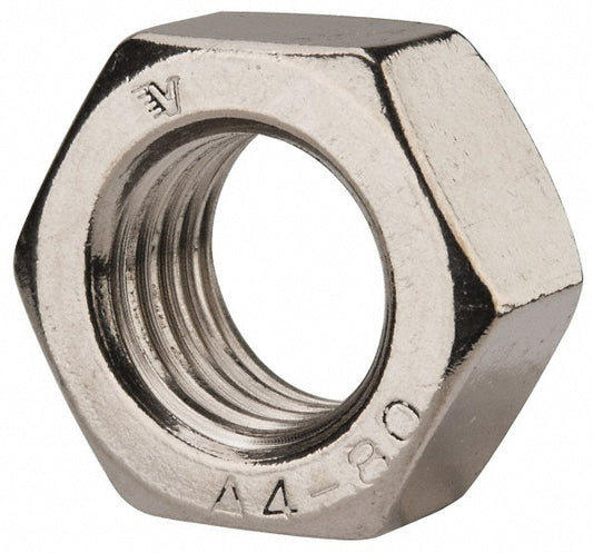 Value Collection 5540 Hex Nut M24 x 3, Grade 316 & Austenitic Grade A4 Stainless Steel, Uncoated