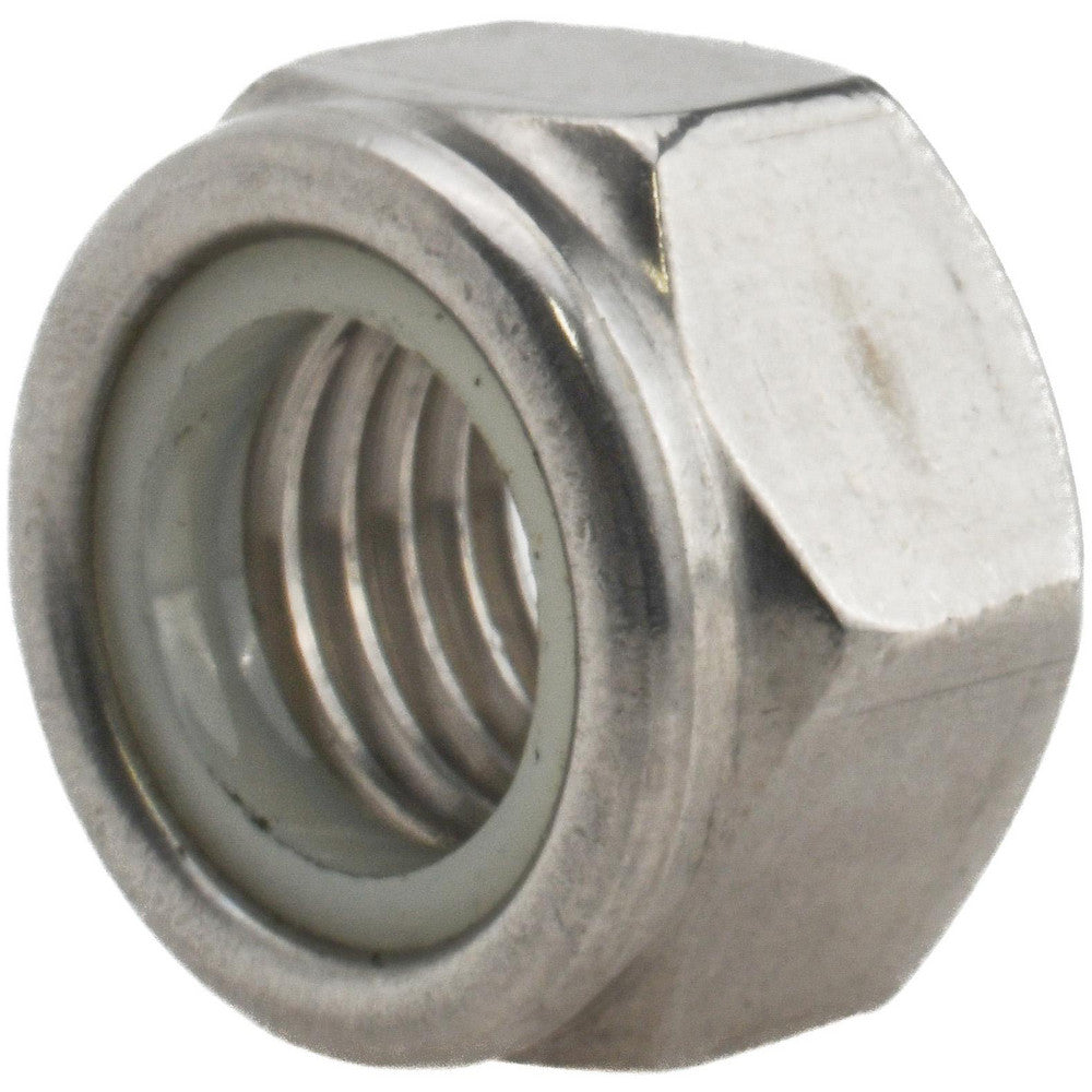 Value Collection NL5XX01600-010BX Hex Lock Nut Insert Lock, Nylon Insert, M16x2, Grade 316 & A4 Stainless Steel, Bright/Uncoated Finish