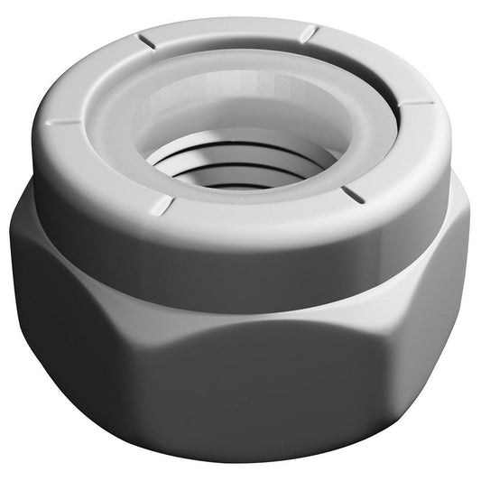 Value Collection C50000111 Hex Lock Nut Insert Lock, Nylon Insert, #4-40, Grade 2 Steel, Zinc Finish