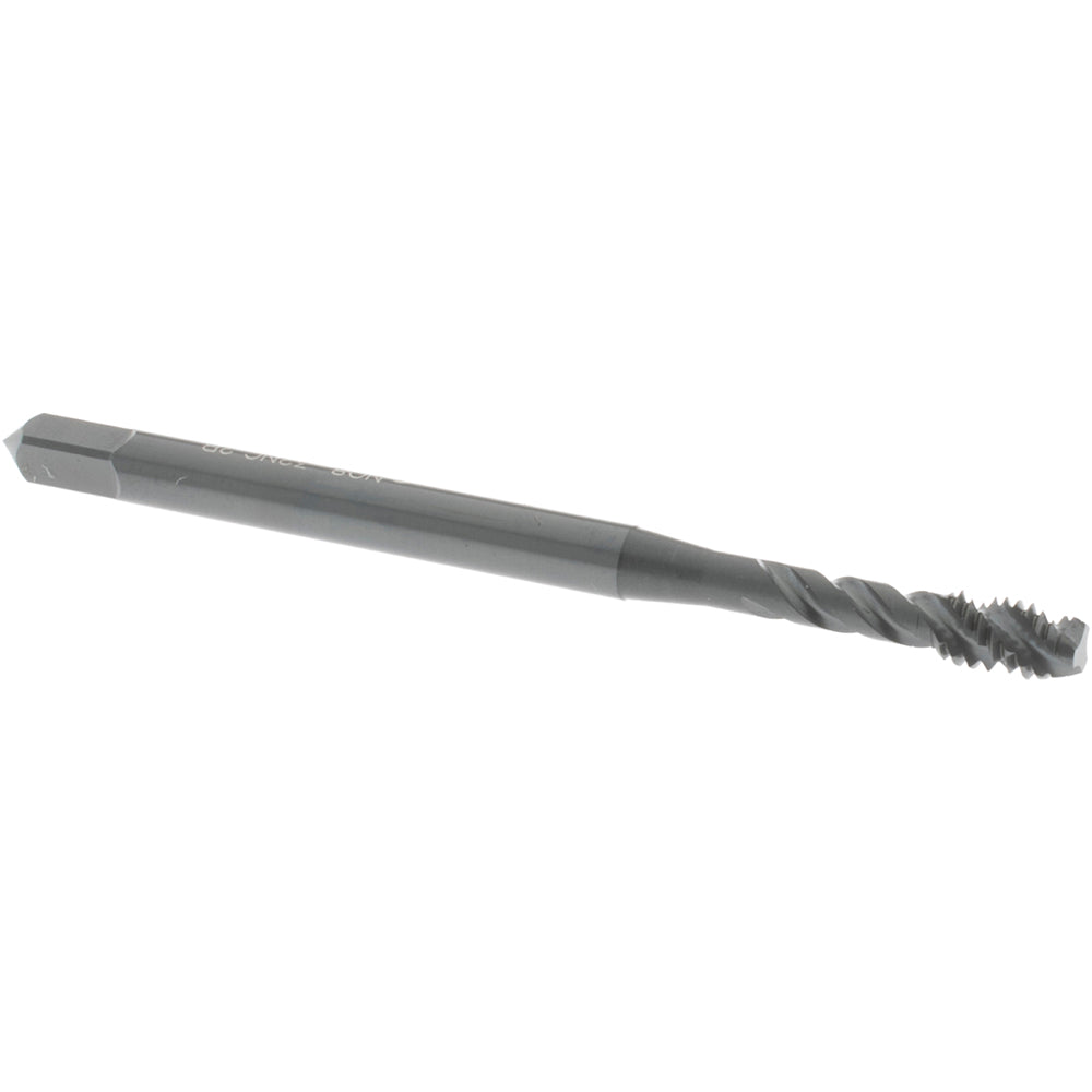 OSG 2217801 Spiral Flute Tap #8-32, UNC, 3 Flute, Modified Bottoming Chamfer, 2B Class of Fit, Vanadium High-Speed Steel, Oxide Finish