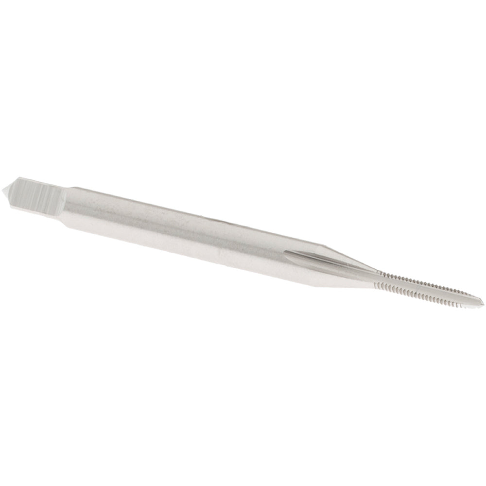 OSG 1010100 Straight Flute Tap #0-80 UNF, 2 Flute, Plug Chamfer, 2B Class of Fit, High-Speed Steel, Bright/Uncoated Finish