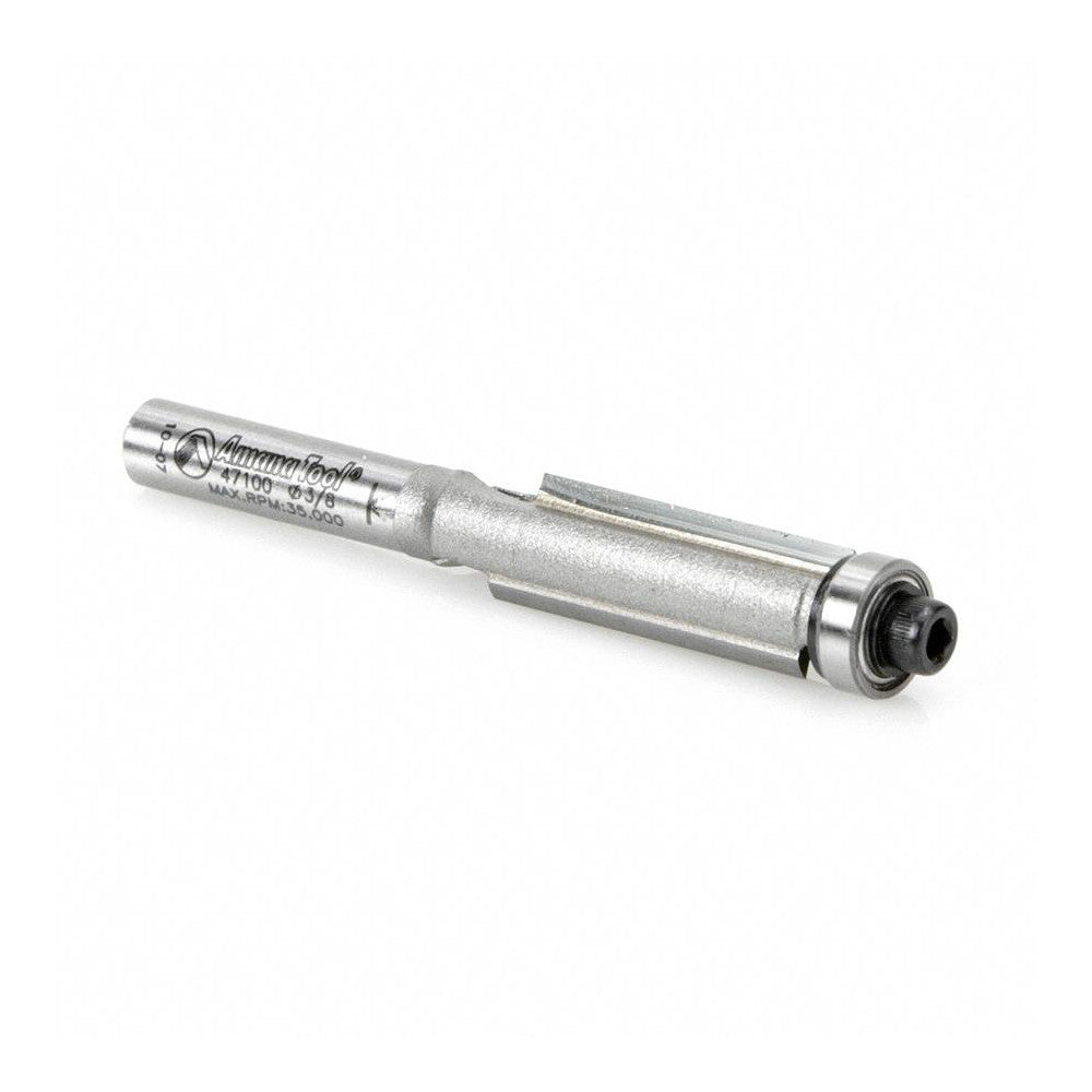 Amana Tool 47100 3/8" Diam, 1" LOC, 2 Flute Carbide-Tipped Edge Profile Flush Trim Router Bit
