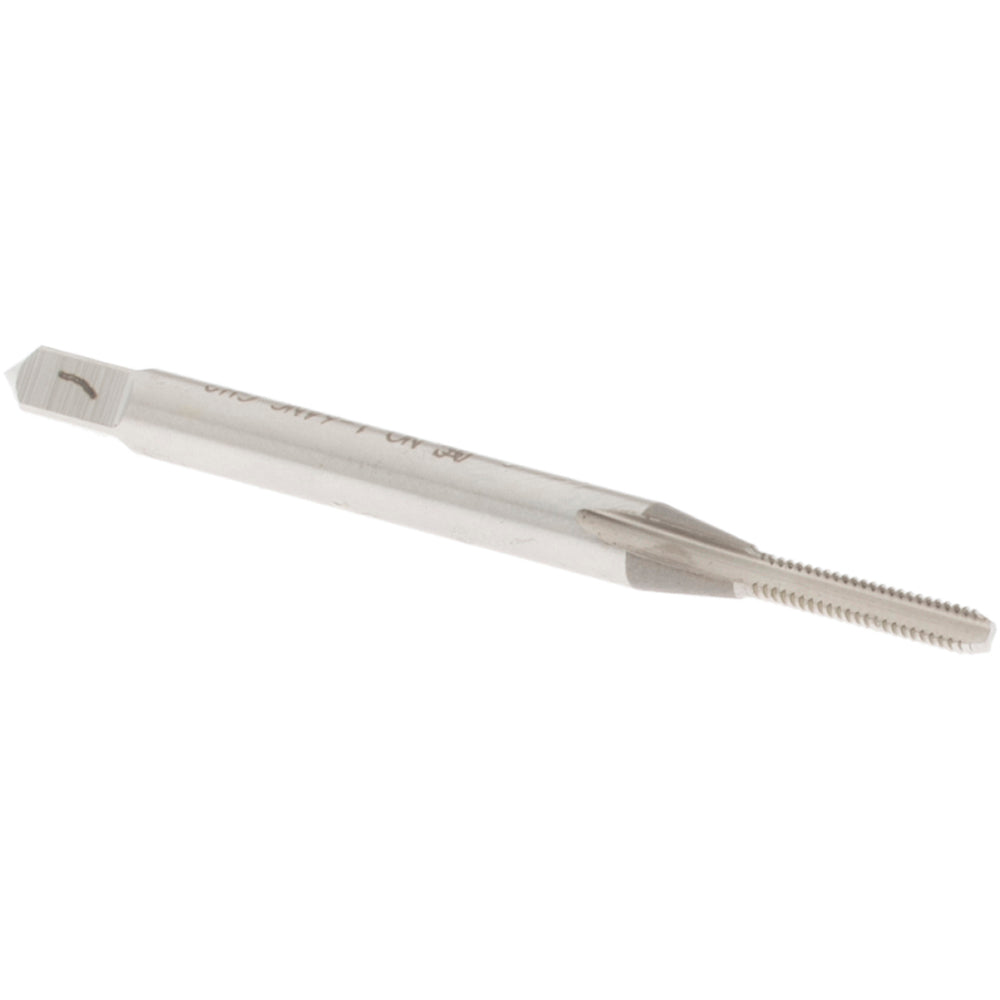 OSG 1008000 Straight Flute Tap #1-64 UNC, 2 Flute, Bottoming Chamfer, 2B Class of Fit, High-Speed Steel, Bright/Uncoated Finish