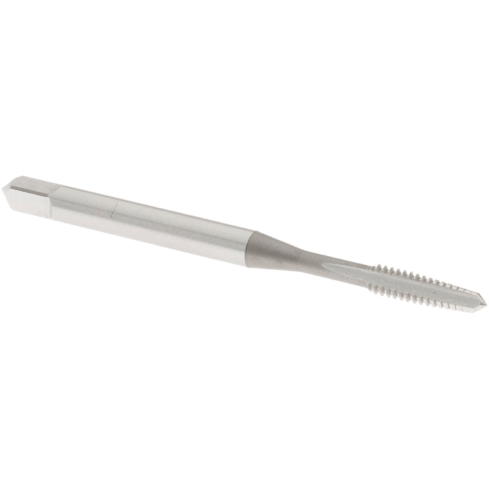 OSG 1012100 Straight Flute Tap #4-40 UNC, 3 Flute, Taper Chamfer, 2B & 3B Class of Fit, High-Speed Steel, Bright/Uncoated Finish
