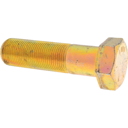 HHCS Made In USA MSC65158834-1 Hex Head Cap Screw 1-14 x 3-3/4", Grade 8 Steel, Zinc Yellow Dichromate Finish