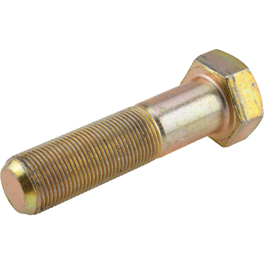 HHCS Made In USA MSC39521 Hex Head Cap Screw 1-14, 4" Length Under Head, Grade 8 Steel, Yellow Zinc Dichromate Finish