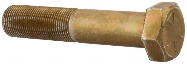 HHCS Made In USA MSC39523 Hex Head Cap Screw 1-14 x 5", Grade 8 Steel, Zinc Yellow Dichromate Finish