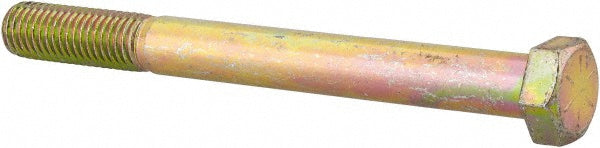 HHCS Made In USA MSCC704434 Hex Head Cap Screw 5/8-11 x 6-1/2", Grade 8 Steel, Zinc Yellow Dichromate Finish