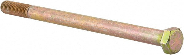 Value Collection 454742BR Hex Head Cap Screw 5/8-11, 9-1/2" Length Under Head, Grade 8 Steel, Yellow Zinc Dichromate Finish