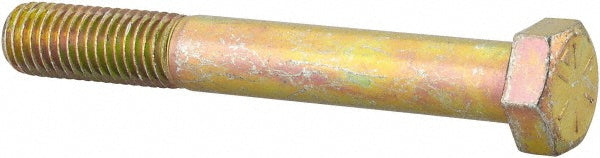 KANEBRIDGE CO. 6276CH8O Hex Head Cap Screw 5/8-11 x 4-3/4", Grade 8 Steel, Zinc Yellow Dichromate Finish