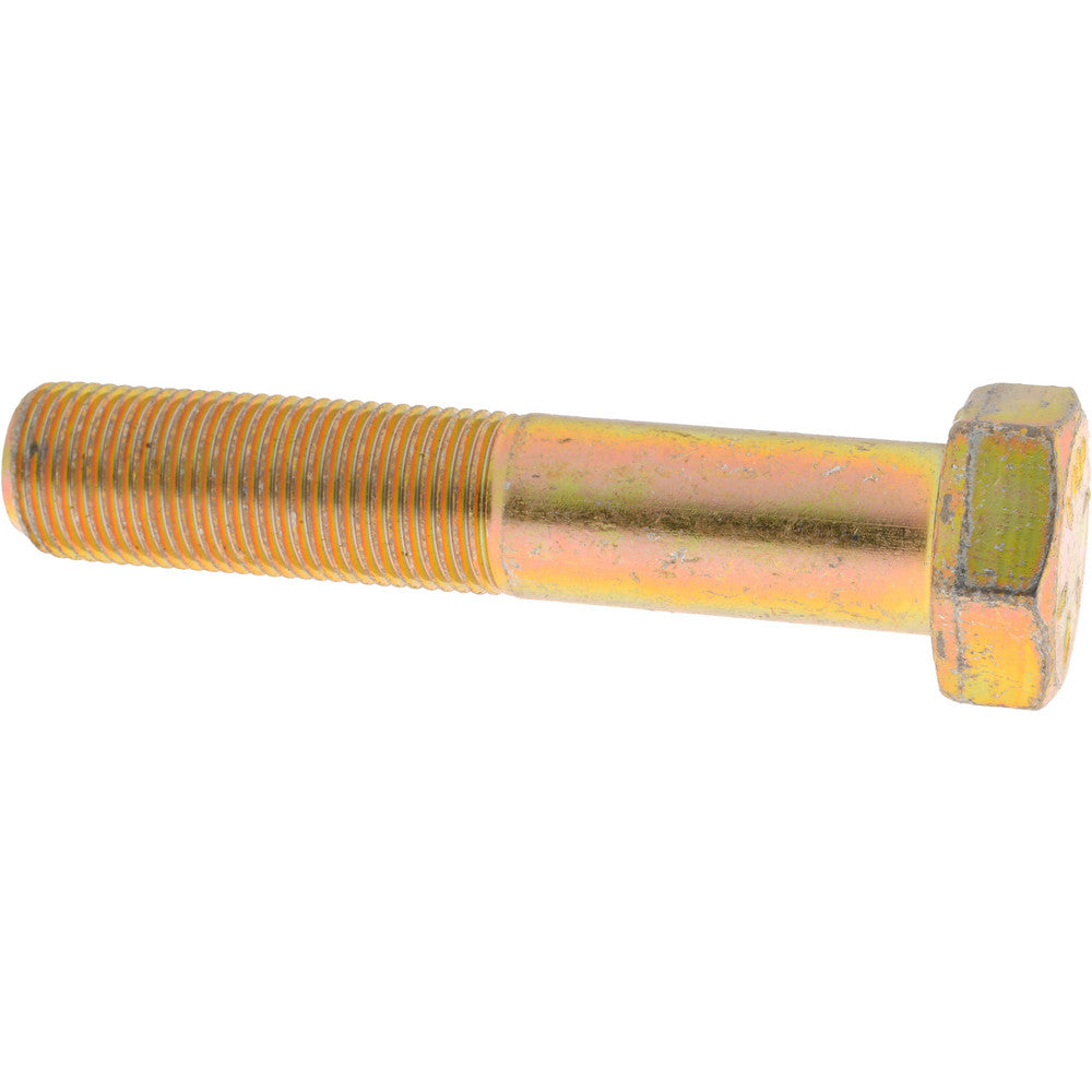 HHCS Made In USA MSC65159865-1 Hex Head Cap Screw 5/8-18 x 3-1/4", Grade 8 Steel, Zinc Yellow Dichromate Finish