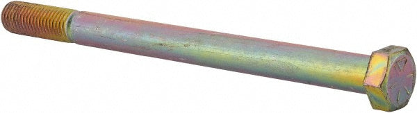 HHCS Made In USA MSC39191 Hex Head Cap Screw 3/4-10 x 10", Grade 8 Steel, Zinc Yellow Dichromate Finish