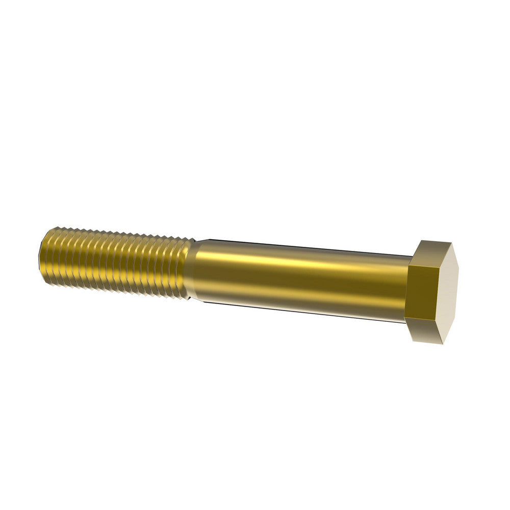 HHCS Made In USA MSC39181 Hex Head Cap Screw 3/4-10, 4-1/2" Length Under Head, Grade 8 Steel, Yellow Zinc Dichromate Finish