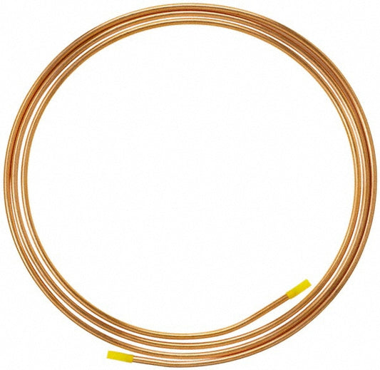 Mueller Industries D 04010P 10' Long, 1/4" OD, Grade Alloy 122 Copper Seamless Tube