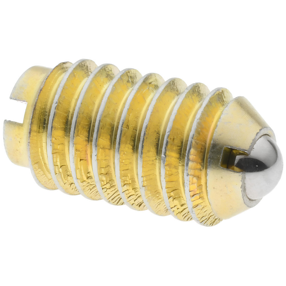 Gibraltar 10013P-G Threaded Ball Plunger 5/16-18, 0.156" Ball Dia, 37/64" Body Length, 0.04" Max Ball Reach