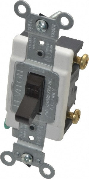 Leviton CS120-2 1 Pole, 120 to 277 VAC, 20 Amp, Commercial Grade Toggle Wall Switch