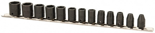 Proto J69206 Impact Standard Socket Set 13 Pc, 1/4" Drive, 4.00 to 10.00" Socket