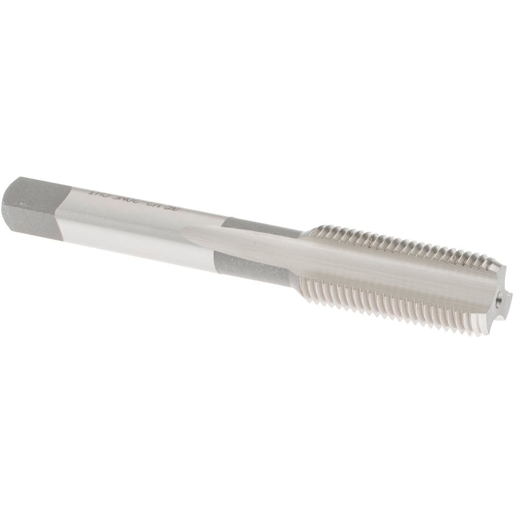 OSG 1059300 Straight Flute Tap 1/2-20 UNF, 3 Flute, Bottoming Chamfer, 3B Class of Fit, High-Speed Steel, Bright/Uncoated Finish