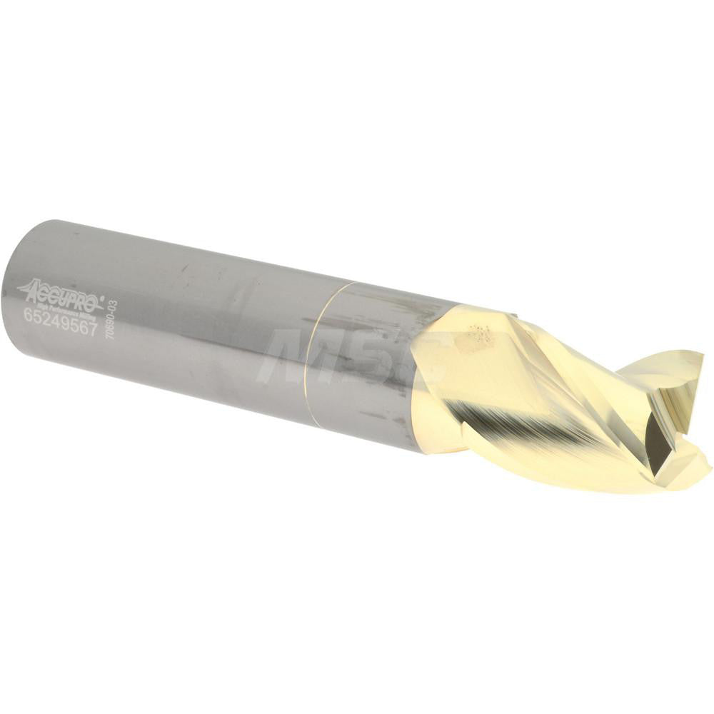 Accupro 315054 Square End Mill 1" Dia, 1-1/4" LOC, 3 Flute, Solid Carbide
