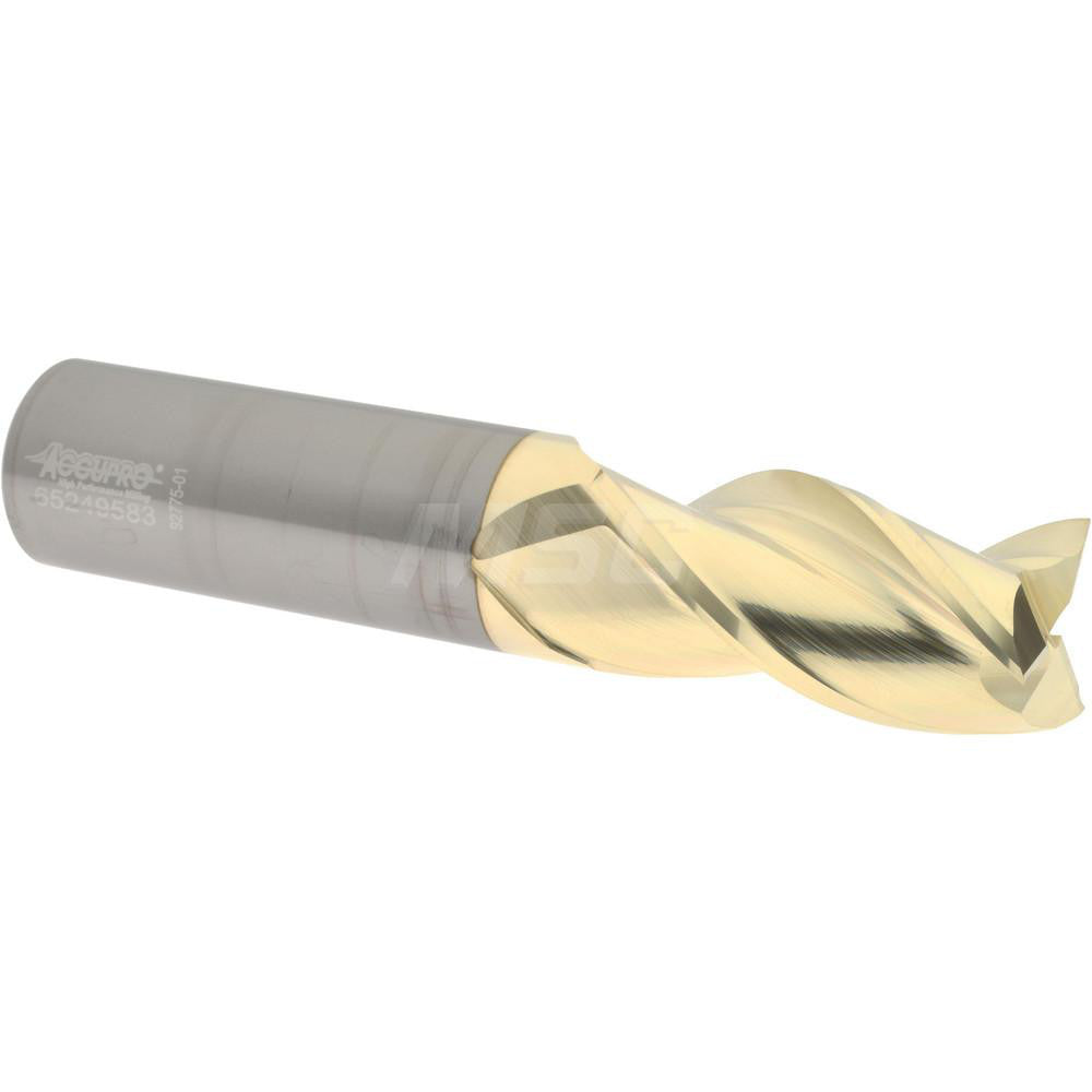 Accupro 315065 Square End Mill 1" Dia, 2" LOC, 3 Flute, Solid Carbide