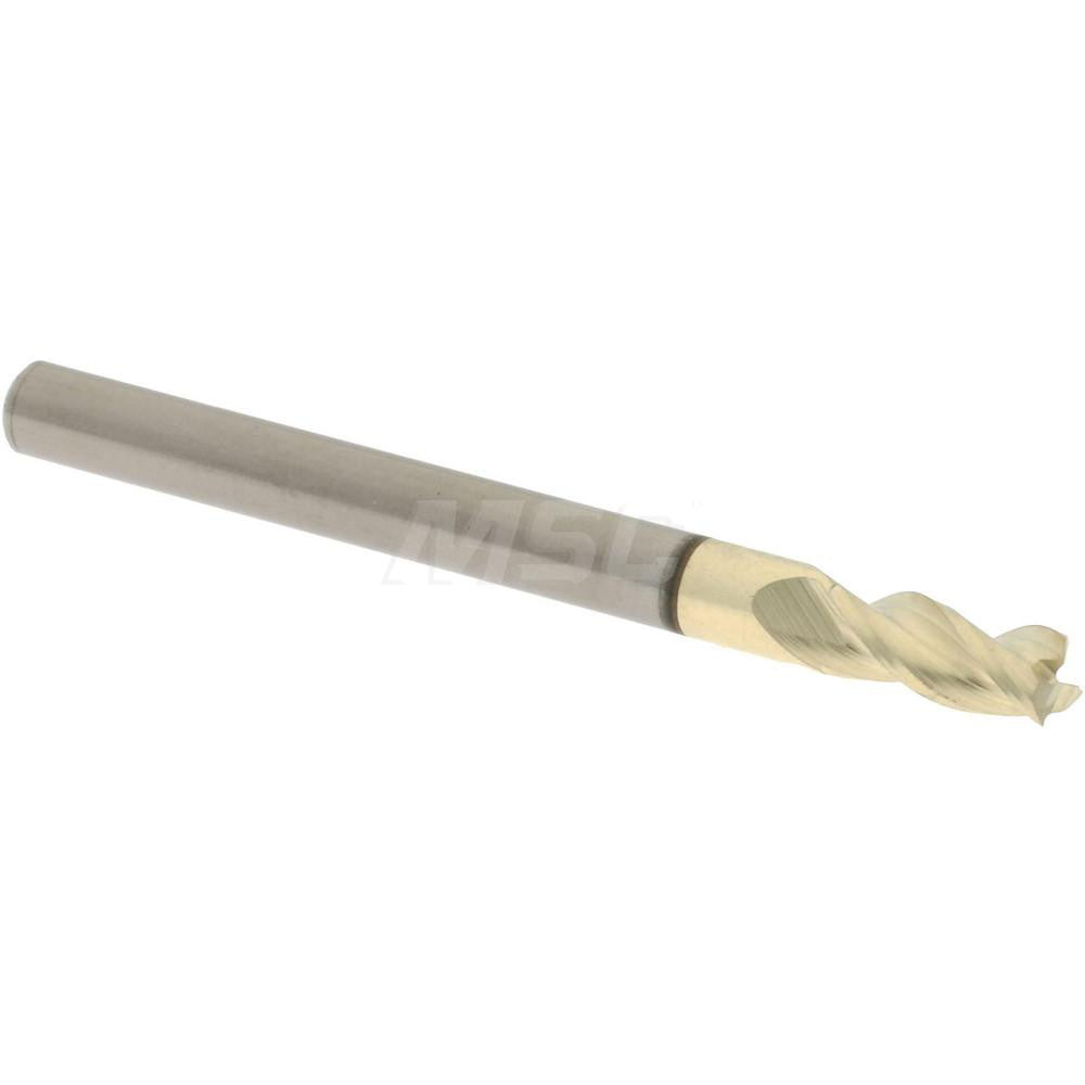 Accupro 314436 Square End Mill 1/8" Dia, 1/4" LOC, 3 Flute, Solid Carbide